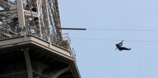 Now, zipline from the Eiffel Tower