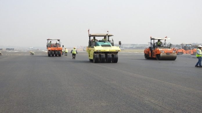 CSMIA completes re-carpeting work on runway