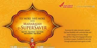 Air India announces ‘Maharajah e-Supersaver scheme