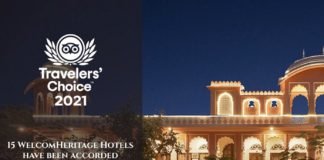 15 WelcomHeritage Hotels accorded with TripAdvisor Travellers’ Choice Award 2021