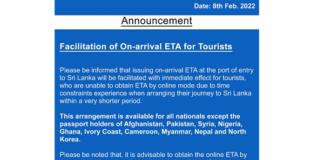 Indians can avail of visa on arrival facility in Sri Lanka
