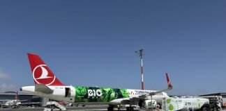 Sustainability Themed Turkish Airlines Aircraft is in the Skies