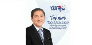 Tourism Malaysia welcomes Tan Sri Dr. Ong Hong Peng as New Chairman