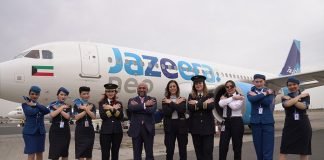Jazeera Airways’ first flight with an all-female crew takes off