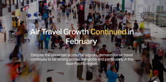 IATA: Globally, traffic is now at 84.9% of February 2019 levels