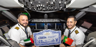 Etihad says Olá to Portugal as inaugural flight lands in Lisbon
