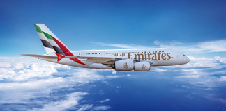 Emirates A380 returns to Vienna