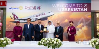 Qatar Airways celebrates inaugural flight to Tashkent, Uzbekistan