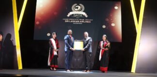 SriLankan Airlines Named Leading International Airline in South Asia at SATA 2024