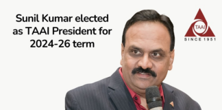 Sunil Kumar elected as the new President of TAAI for 2024-2026 term