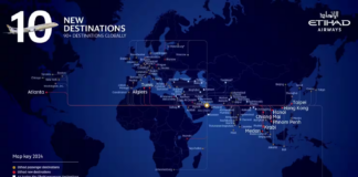 Ten new routes in one day – historic moment for Etihad