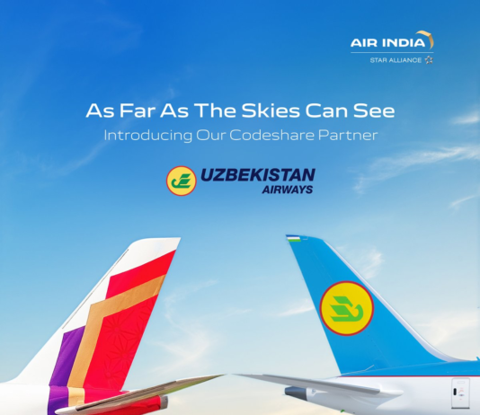Air India Enters Codeshare Partnership with Uzbekistan Airways to Boost Connectivity Between India and Central Asia