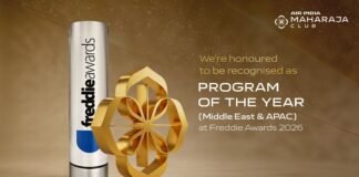 Air India’s Maharaja Club Named ‘Program of the Year’ at the Freddie Awards 2026